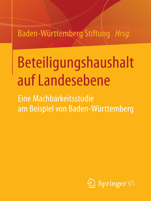 cover image of Beteiligungshaushalt auf Landesebene